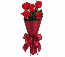 Букет 5 Красных роз Эдлесс Лав в Лазарево