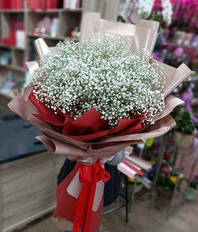 Букет цветов из: Гипсофила в Лазарево