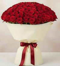 Букет 101 Красная роза Милано в Лазарево