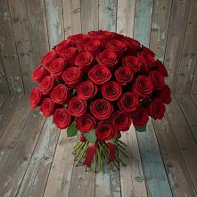 Букет 55 Красных роз Фридом #REPLACE_PRED# Лазарево