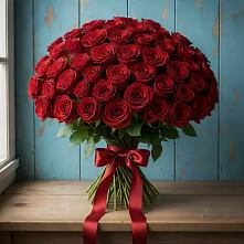 Букет Красные розы Блэк Меджик в Лазарево
