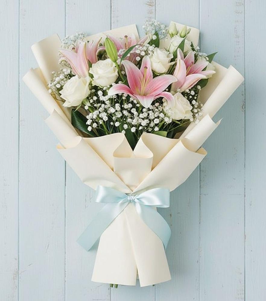 Букет цветов из: Лилии в Лазарево
