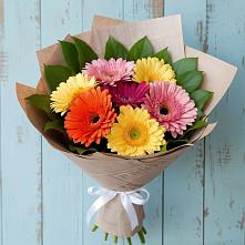 Букет цветов из:  Герберы #REPLACE_PRED# Лазарево