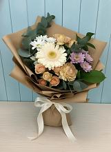 Букет цветов из:  Герберы и Хризантемы #REPLACE_PRED# Лазарево