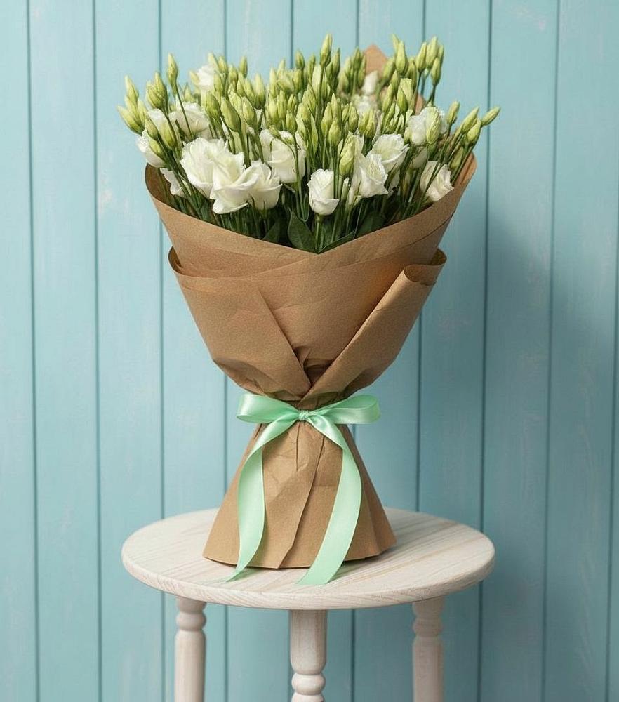 Букет цветов из: Лизиантусы в Лазарево