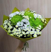 Букет цветов из:  Хризантемы #REPLACE_PRED# Лазарево