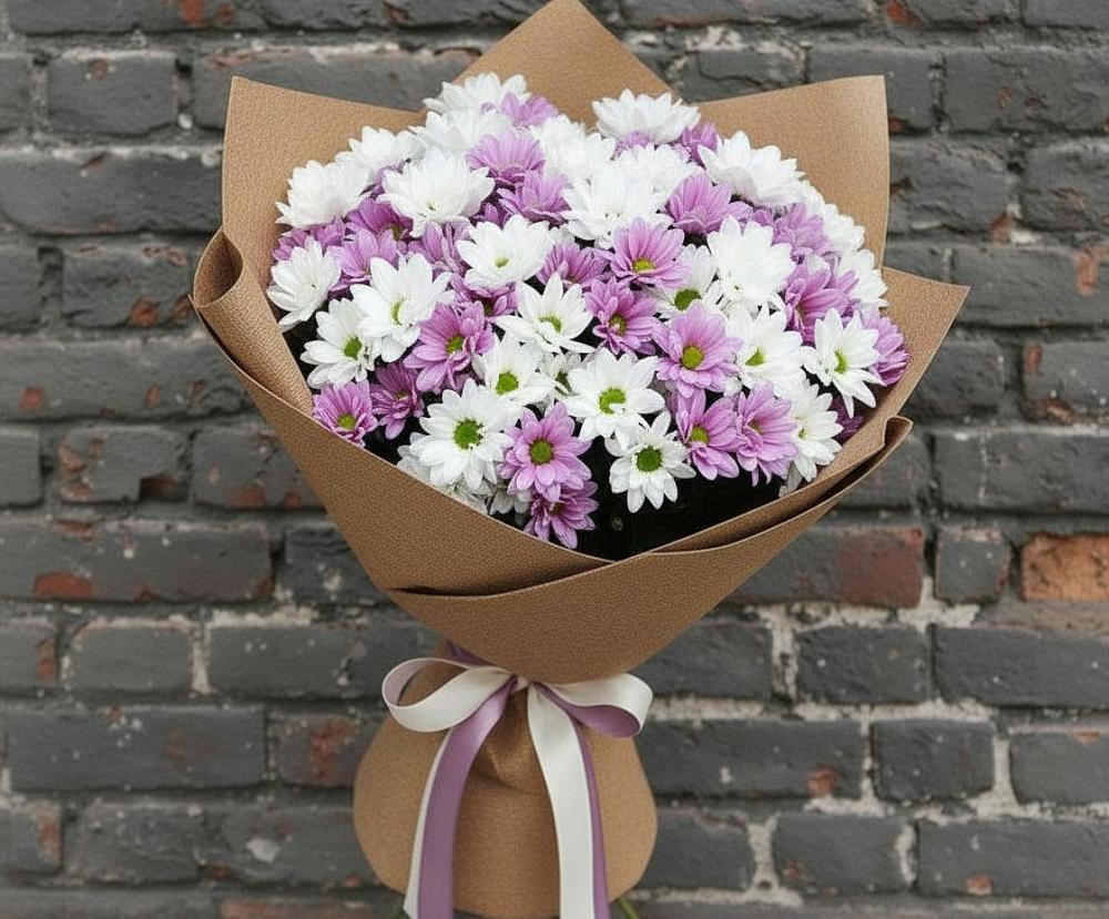 Букет цветов из: Хризантемы в Лазарево