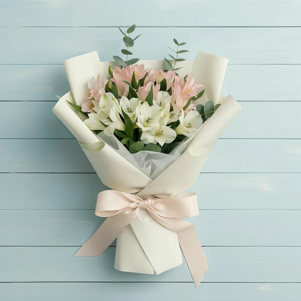 Букет цветов из: Альстромерии в Лазарево