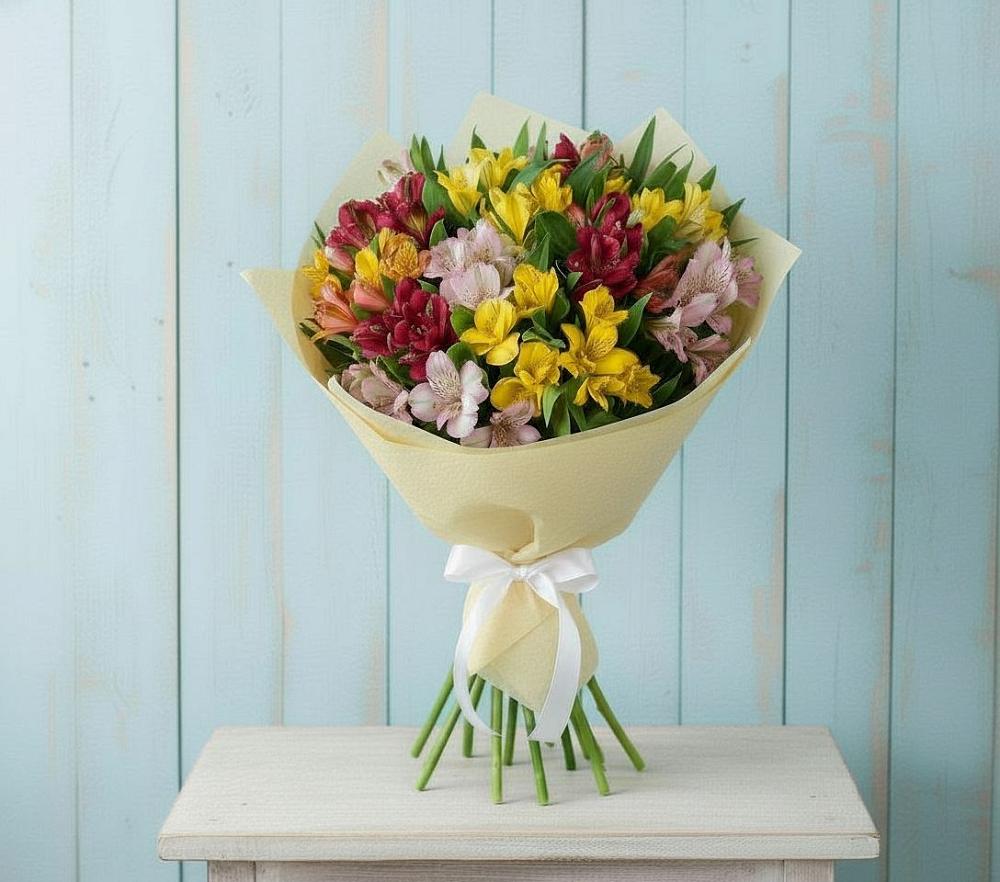 Букет цветов из: Альстромерии в Лазарево